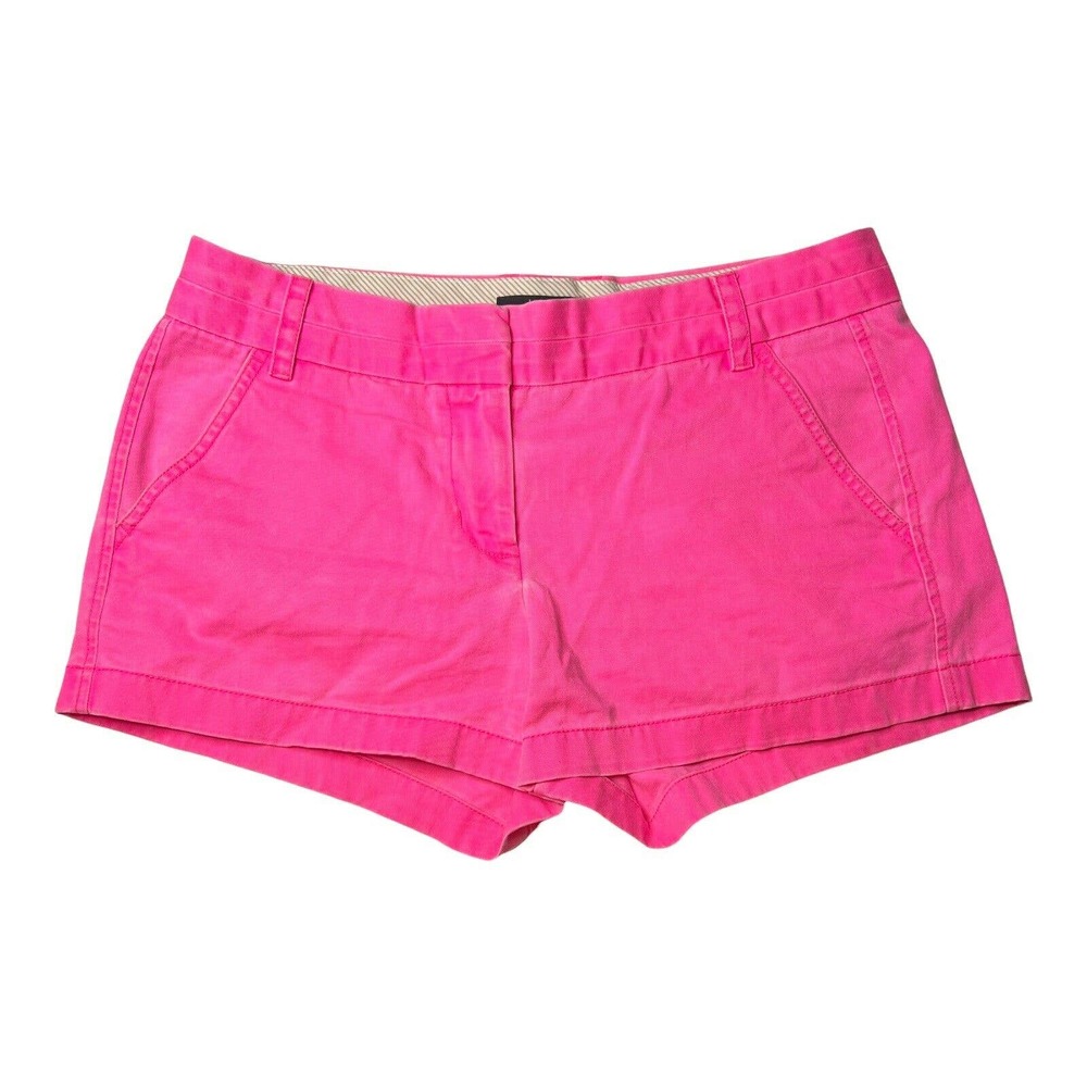 J Crew Bright Pink Chino Short Size 6